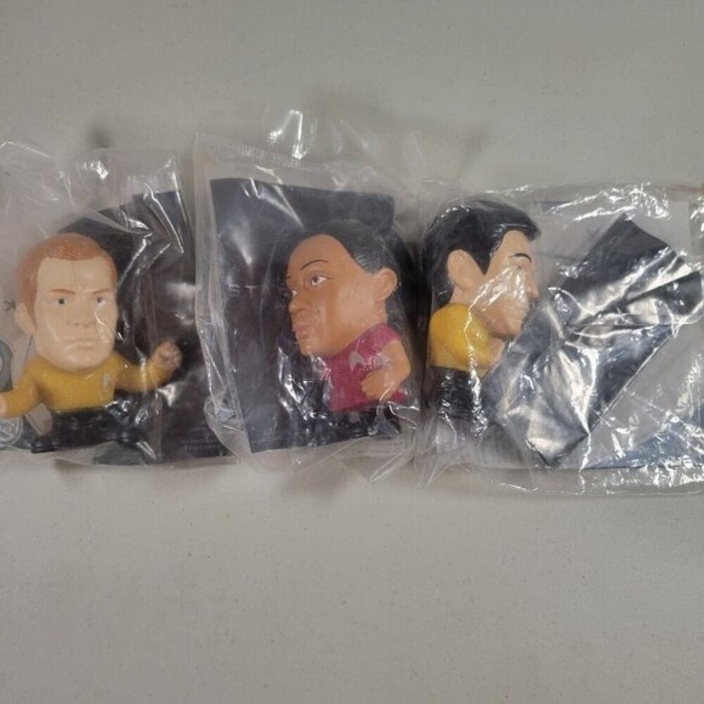 Star Trek Lot Star Trek Burger King Toys Sealed Bags are a Bit Dirty